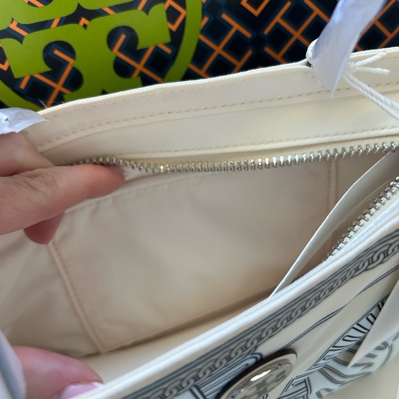 Tory Burch Nylon Printed Mini Tote Crossbody Bag Zebra - Picture 9 of 10